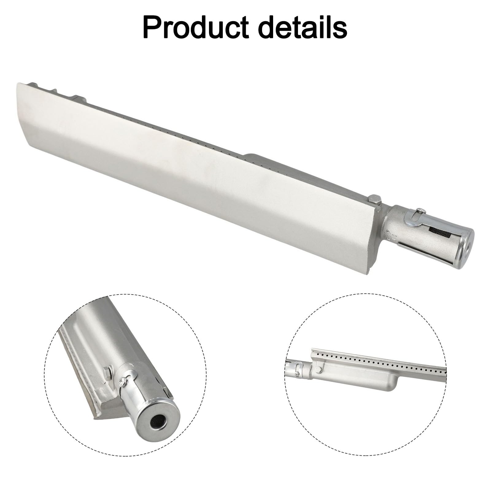 Bruciatore per barbecue in acciaio inox, 40,6 x 7,9 x 5,3 cm, ricambio per propano e gas naturale, compatibile con CIT-SS 23301 16516 26106 44305