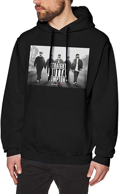 Amazon.com: Hapo Bu Straight Outta Compton NWA Team Men's Hoodie Sweatshirt  Black S : Ropa, Zapatos y Joyería