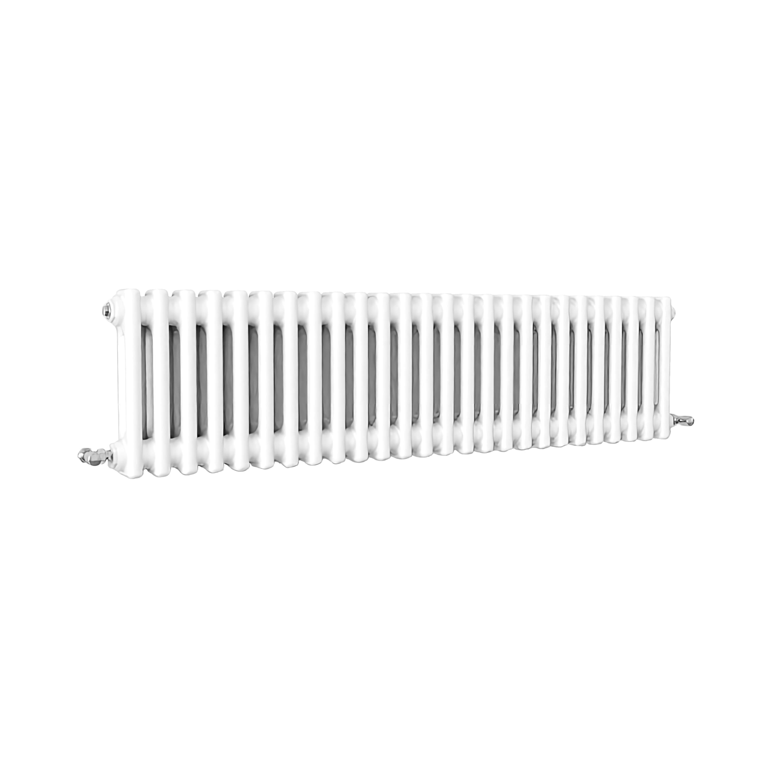 SLINE SANITARY Traditional 2 Column Cast Iron Style Radiator Horizontal White 300x1190mm