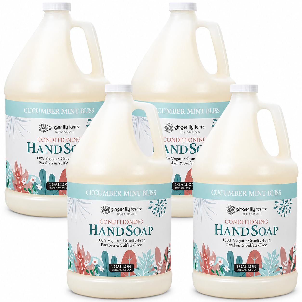 Ginger Lily Farms Botanicals Conditioning Liquid Hand Soap Refill, 100% Vegan & Cruelty-Free, Lavender Chamomile Scent, 12 Fl Oz (Pack of 2) image 3