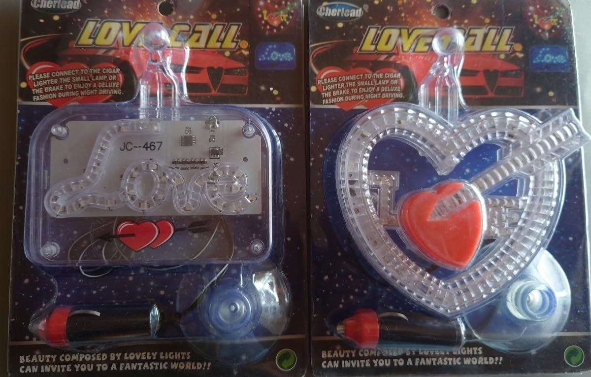 ラブ灯 ホワイトハート型 レッド デコトラ 旧車 街道レーサー カスタム