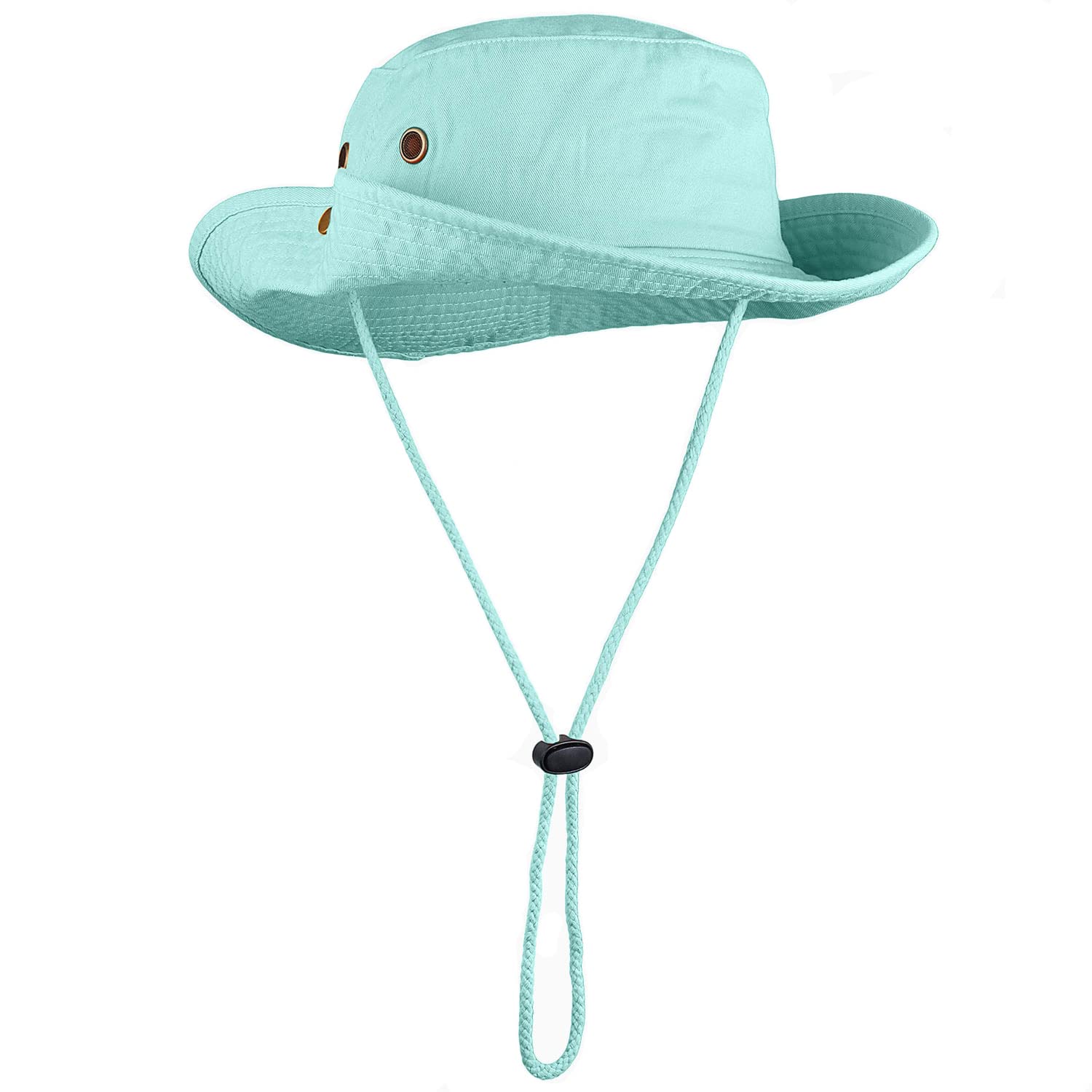 Sombrero de ala ancha para senderismo, pesca, safari, boonie, 100% algodón, protección solar UV para hombres y mujeres, actividades al aire libre, Agua, Large/X-Large