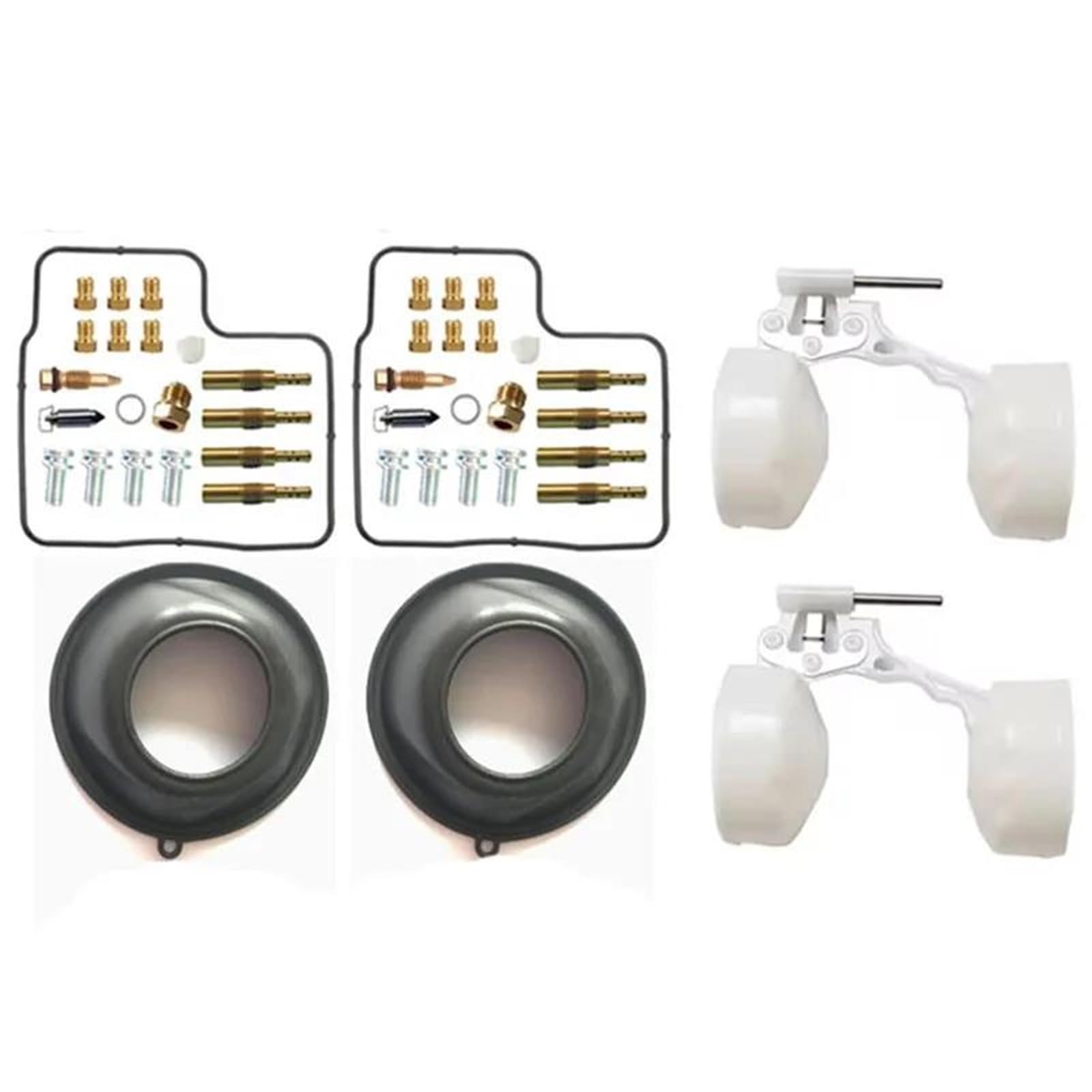 Kit guarnizioni Membrana Kit di Riparazione Carburatore per Cilindro Moto Membrana Stantuffo Galleggiante S&istema di Alimentazione per GL1500 SC22 1988-2000 GL 1500(Set A)