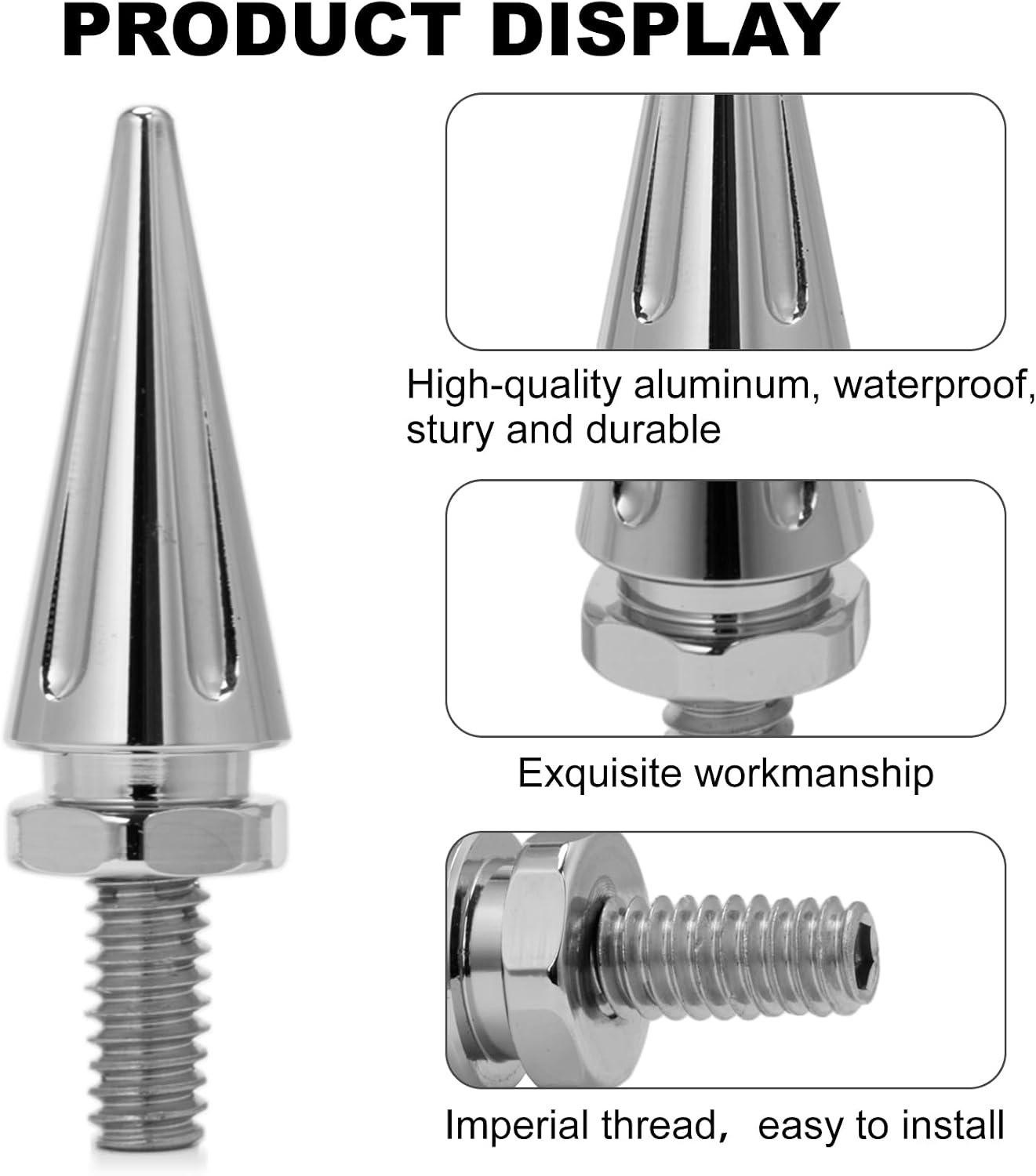 Motorcycle Windshield Bolts, PSLER Windscreen Screws Fairing Bolts Windshield Screws for Touring Electra Glide Street Glide Tour Glide Tri Glide Ultra Classic Ultra Limited 1996-2013 (Chrome)