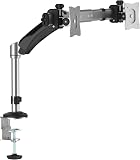 RICOO Support PC pour 2 ecrans TS3711 Double Bras orientable inclinable TV sur Pied Meuble de Bureau écran Ordinateur télé 4K OLED Plat Moniteur Informatique articulé VESA 75x75 100x100 / Argent RICOO Support PC pour 2 ecrans TS3711 Double Bras orientable inclinable TV sur Pied Meuble de Bureau écran Ordinateur télé 4K OLED Plat Moniteur Informatique articulé VESA 75x75 100x100 / Argent