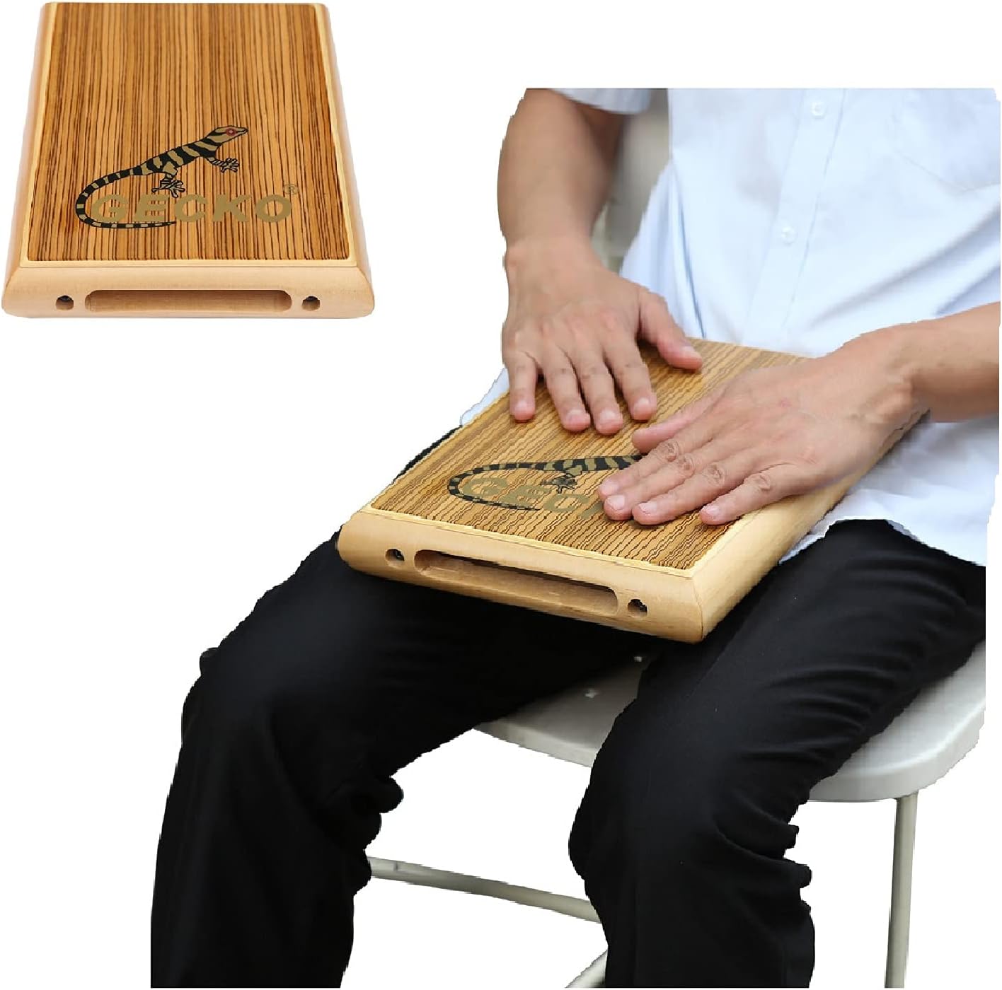 GECKO Travel Cajon,Cajon Box Drum Percussion Instrument