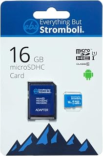 Everything But Stromboli 16GB MicroSD Memory Card for Kids Camera Class 10 U1 UHS-1 SDHC 16G Micro SD Card with Adapter Price In India