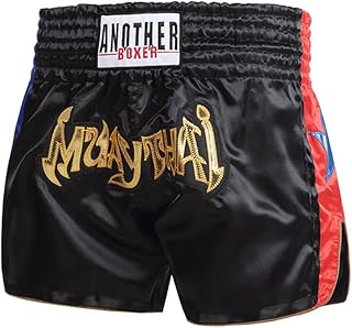 Pantalones cortos de entrenamiento de boxeo unisex para artes marciales mixtas y muay thai, tejido transpirable con cintura elástica (2XL, negro)