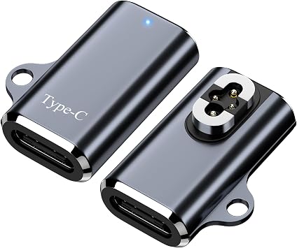 محول شحن مغناطيسي Seynli 2Pack 4Pin لـ OpenSwim Pro، كابل شحن USB C متوافق مع سماعات الرأس Shokz S710 Bone Conduction، شحن سريع لمدة 10 دقائق