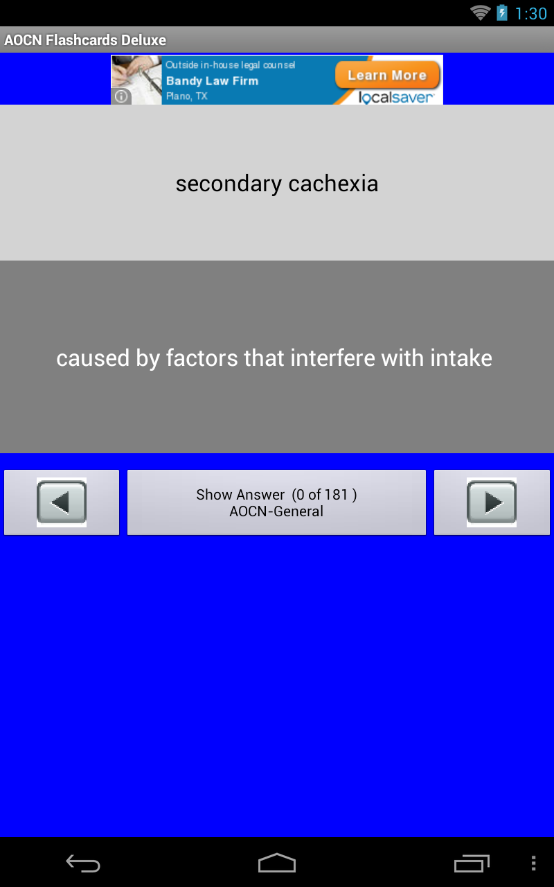 AOCN Flashcards Deluxe App on Amazon Appstore