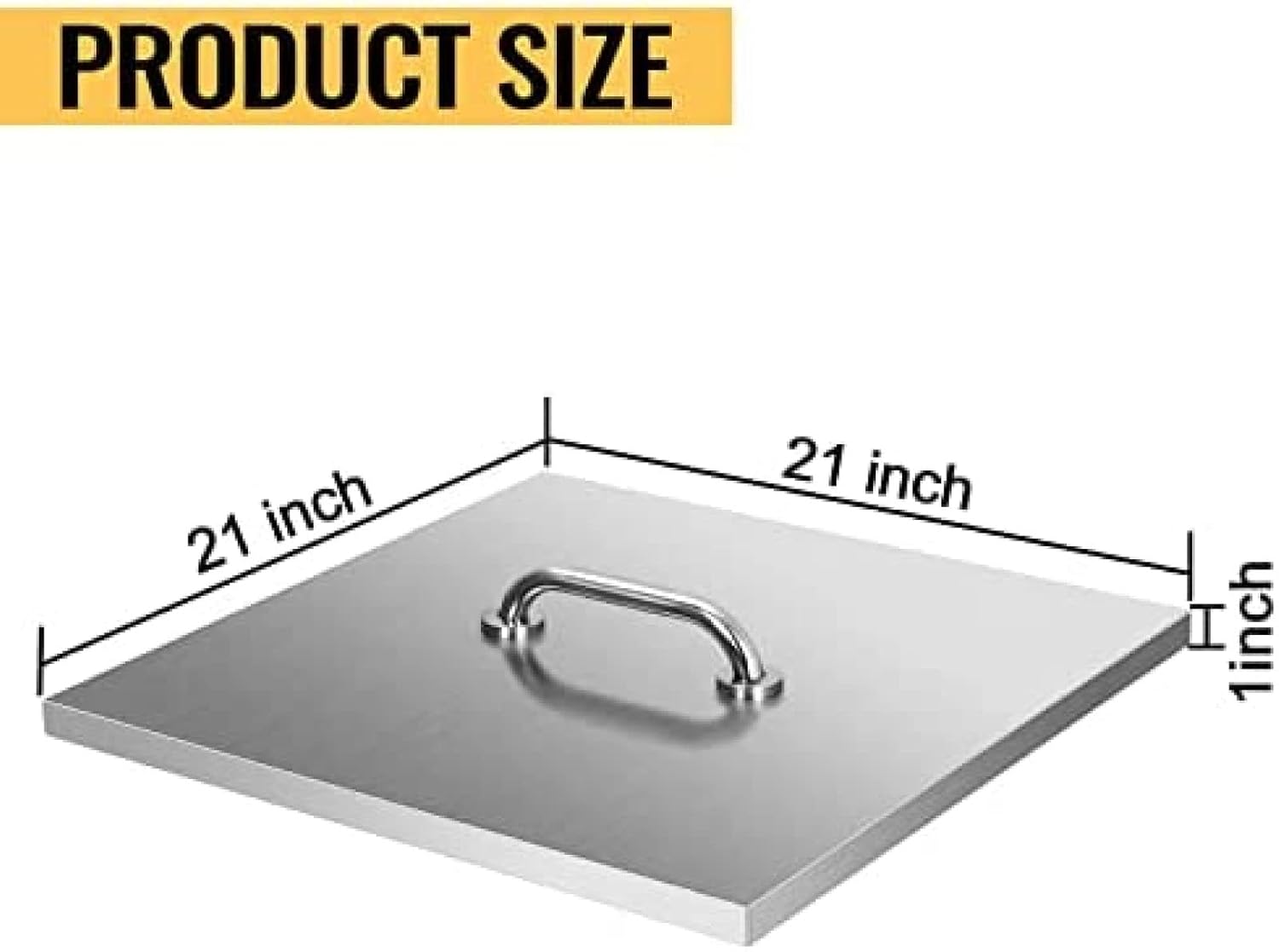 Fire Pit Heat lid, Stainless Steel fire Pit Cover, fire Pit Burner Cover to Push Heat Down and Out, fire Pits lid Without Foldable Legs with Carrying Handle
