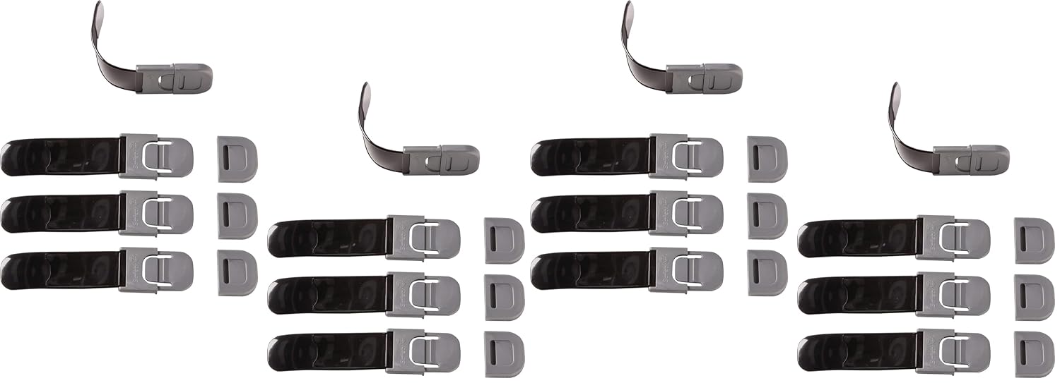 Safety 1st SS Multi Purpose Appliance Lock, 8PK, One Size, Silver (Pack of 2)