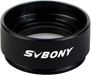 Svbony Barlow Lens 0.5X Focal Reducer Thread M28x0.6 for 1.25" 31.7mm Telescope Eyepiece
