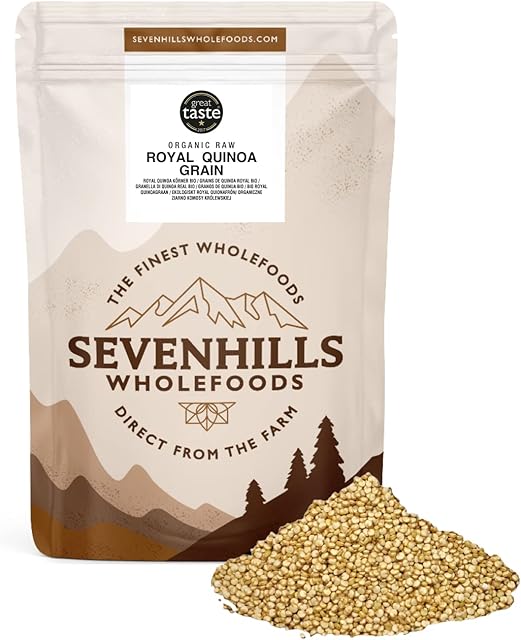 Sevenhills Wholefoods Organic Raw Royal Quinoa Grain 1kg