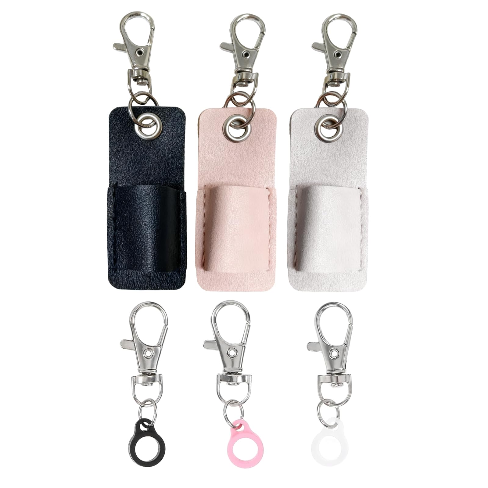 VPB 6Pcs Lanyard Pen Holder,Anti Lost Badge Keychain Holder Clip Badge Reel Strap for Pen,Pen Holder for Badge Reel with Lobster Clasp,Suitable for Nurses,Courier,Teacher,Clerk