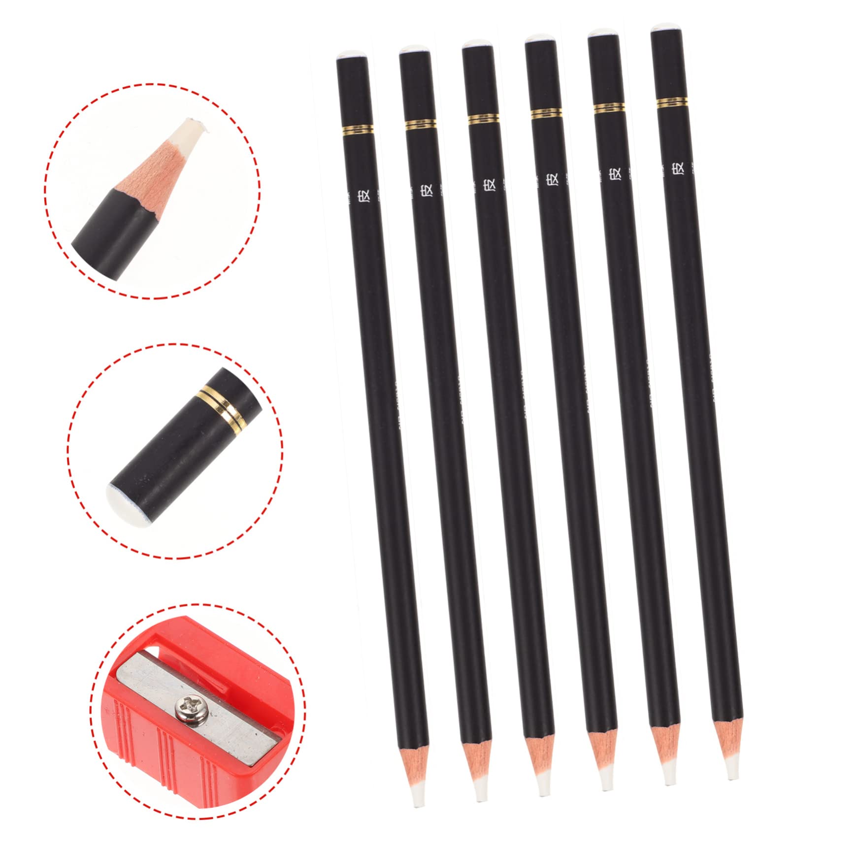 NUOBESTY 18stücke Teiliges Radierstift Mit Spitzgerät Künstler Radiergummi Für Skizzen Und Zeichnungen Für Schule Und Büro Praktisches Zeichenwerkzeug Für Details Und Highlights