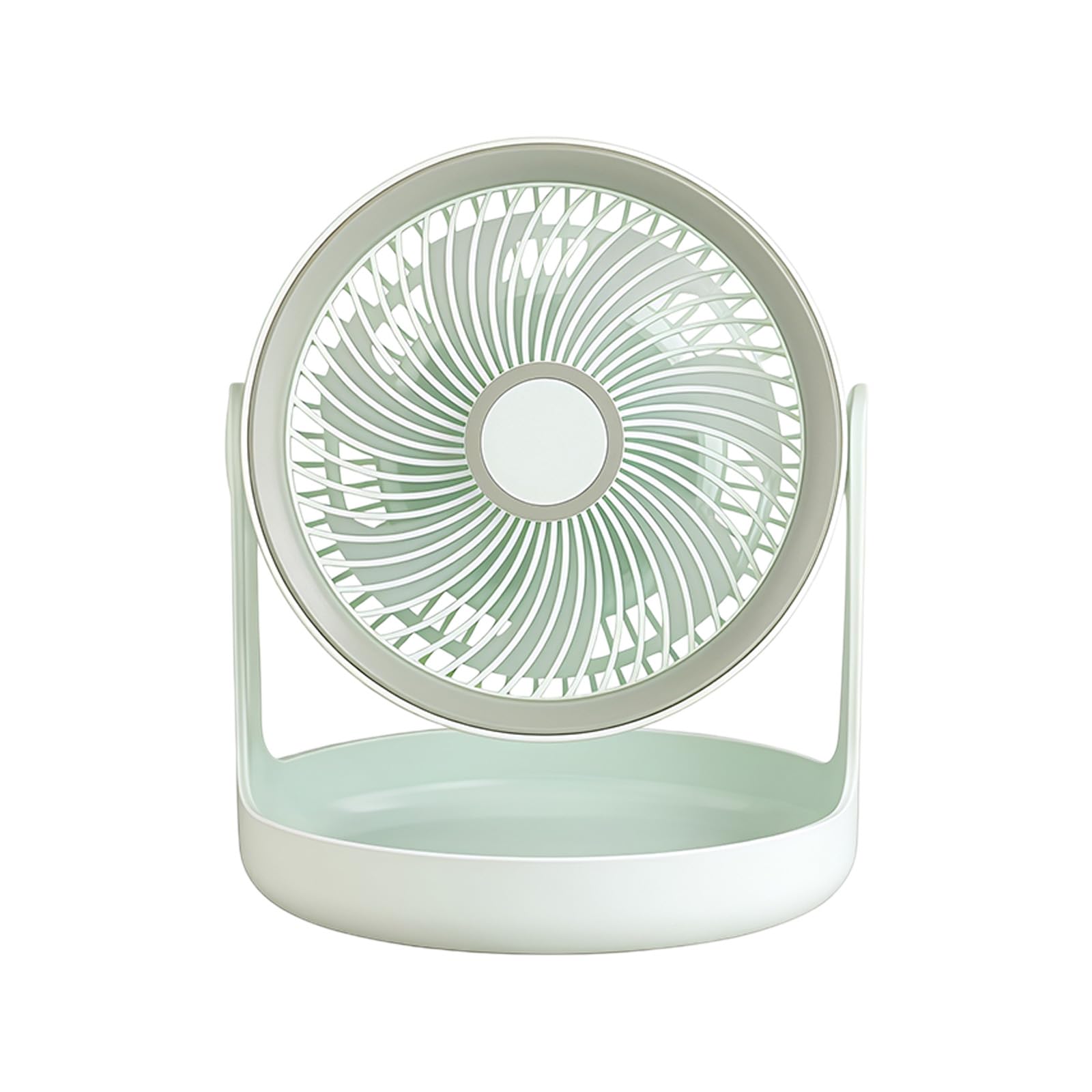 Kelisdi USB Rechargeable Cooling Fan 3 Speed Settings Quiet Home Desktop Fan Personally Cooling Tool Enduring Portable Desk with Storage Base