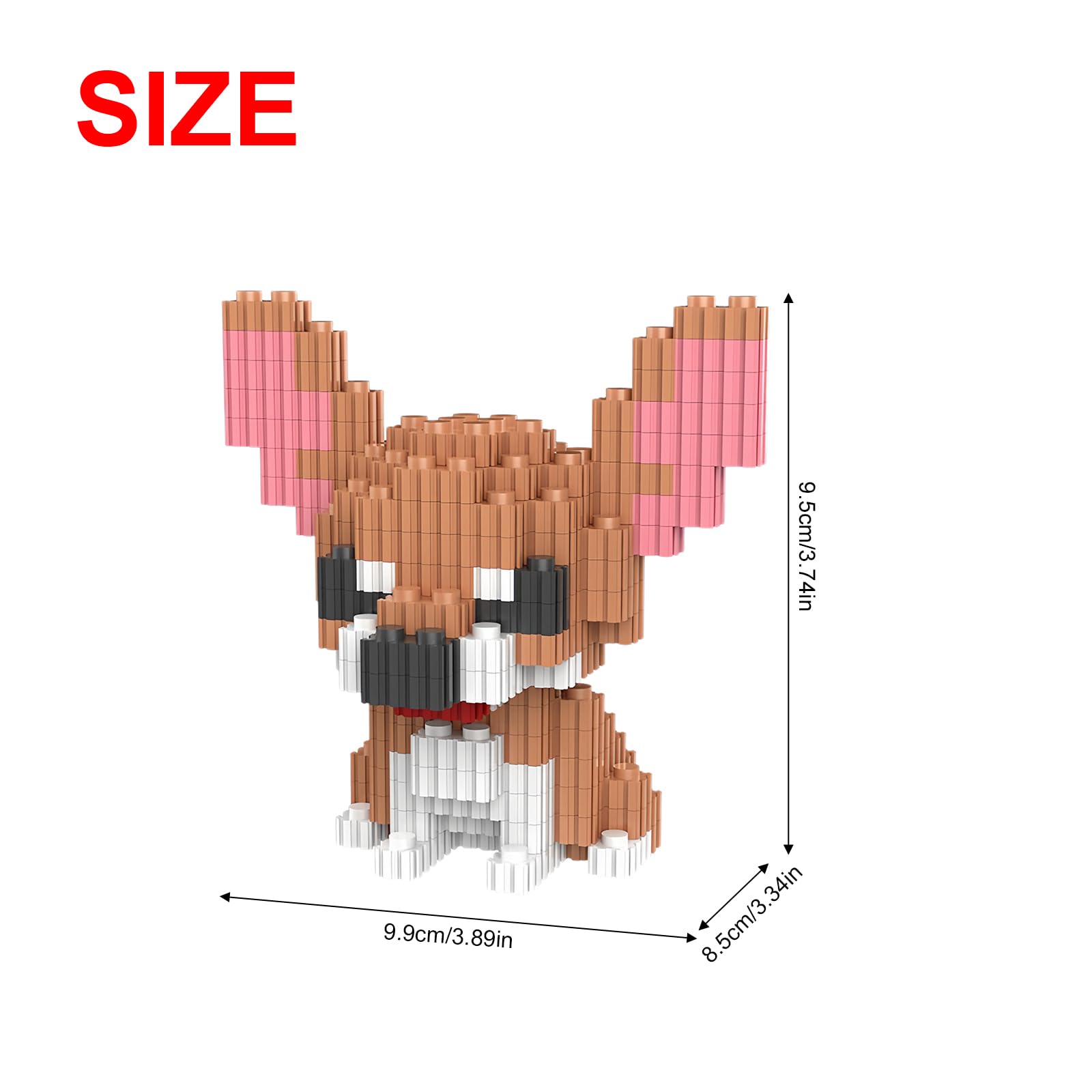 Cane Teddy da costruire - 935 micro mattoncini compatibili