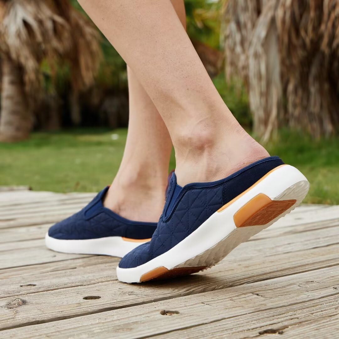 OrthoComfoot Men's Orthopedic Slip-On Loafers Walking Shoes with Arch Support: Comfortable Orthotic Shoes for Plantar Fasciitis, Casual Flat Feet Slippers for Foot and Heel Pain Relief - Image 6