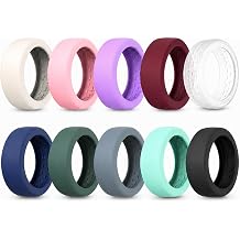 10 Pack Ring Cover for Oura Ring 5 | Elastic Soft Silicone Ring Protector for Oura Ring Gen 5, Anti-Scratch Multicolored Smart Ring Case - Medium10/11/12/13