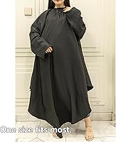 Vista 8 de TOPTIE Bata de peluquero con mangas para peluquería unisex ligera