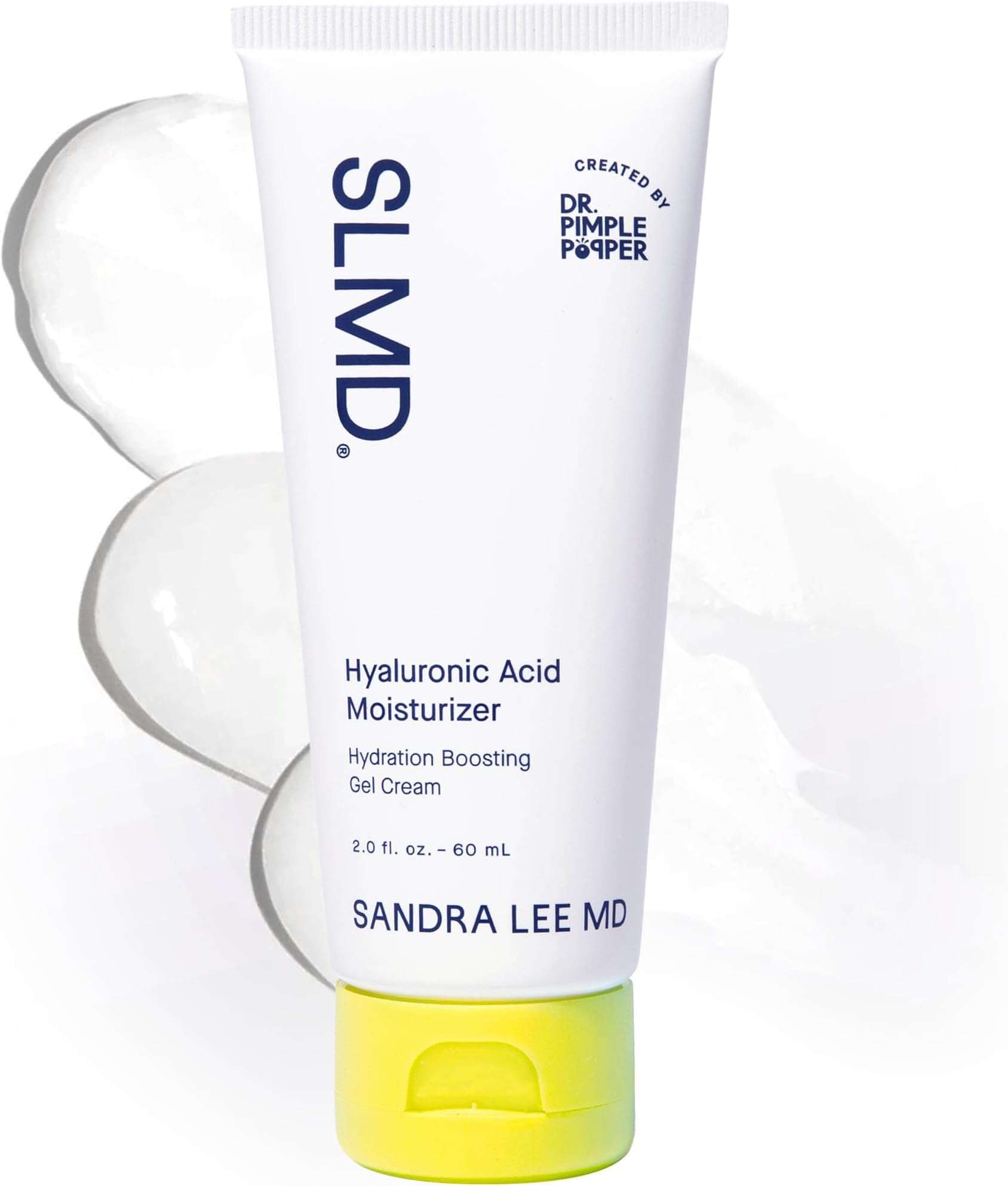 - SLMD by Dr. Pimple Popper | Hyaluronic Acid Face Moisturizer 2.0 fl. oz. Hyaluronic Acid Moisturizer Cream for Face, Lightweight, Oil-Free Hydration for All Skin Types, Smooths & Soothes.