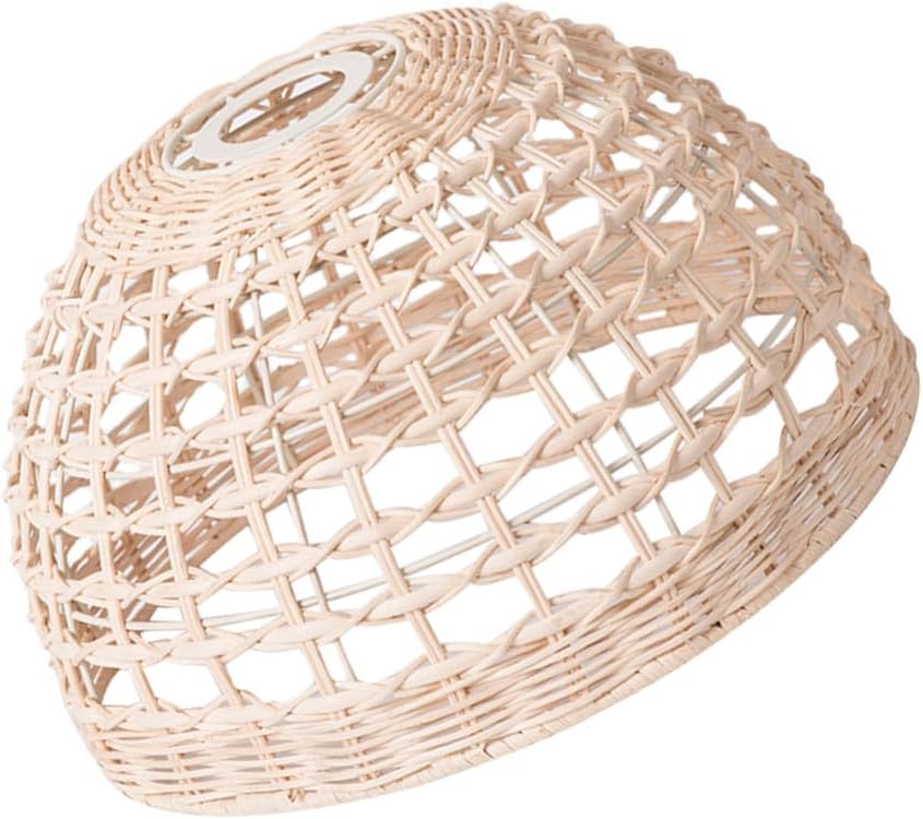 Gadpiparty Woven Pendant Lamp Shade Rustic Woven Lampshade for Light Bulb Decorative Vintage Design for