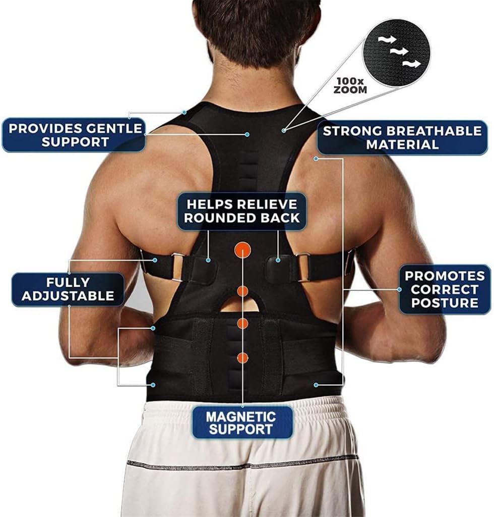 Posture Corrector Brace Supports Belt Shoulder Back Support Belt for Shoulder Posture(Onecolor,S code)