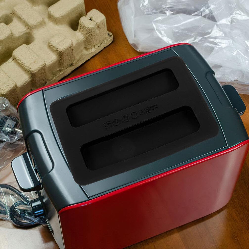Luxshiny 1set Toaster Protector Cover Sandwich Clip and Lid Dust Cover for Toaster Machine Easy to Clean Extends Appliance Life for Breakfast Prep