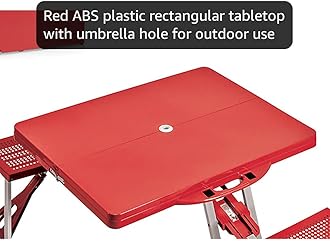 Folding Picnic Table with Seats