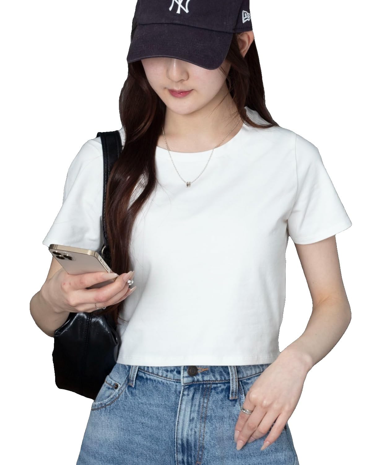 [ウィゴー] コンパクト フィット Tシャツ 半袖 トップス 服 カットソー シンプル 半袖Tシャツ インナー 春服 夏服 ギフト レディース