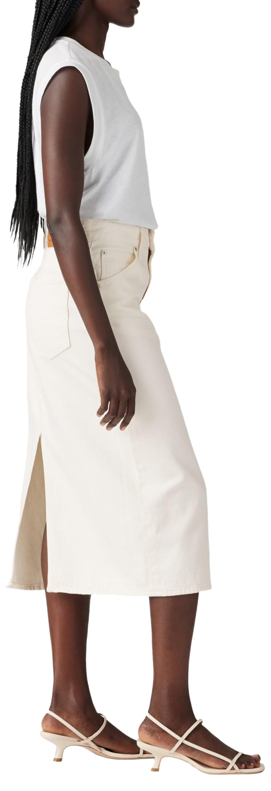 Levi's High Rise Back Slit Skirt Mujer
