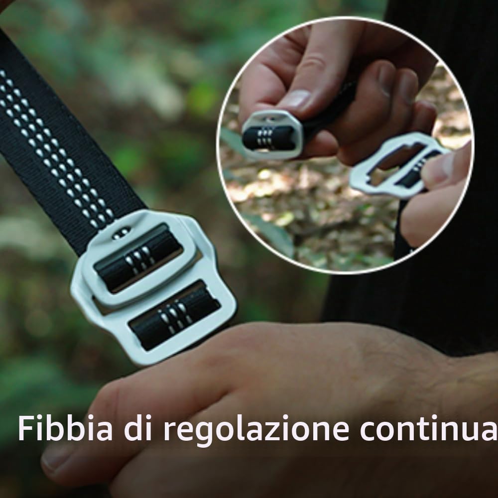 NomadNest Amaca con zanzariera tridimensionale rimovibile, amaca portatile da campeggio con corda per escursioni, viaggi e zaino in spalla
