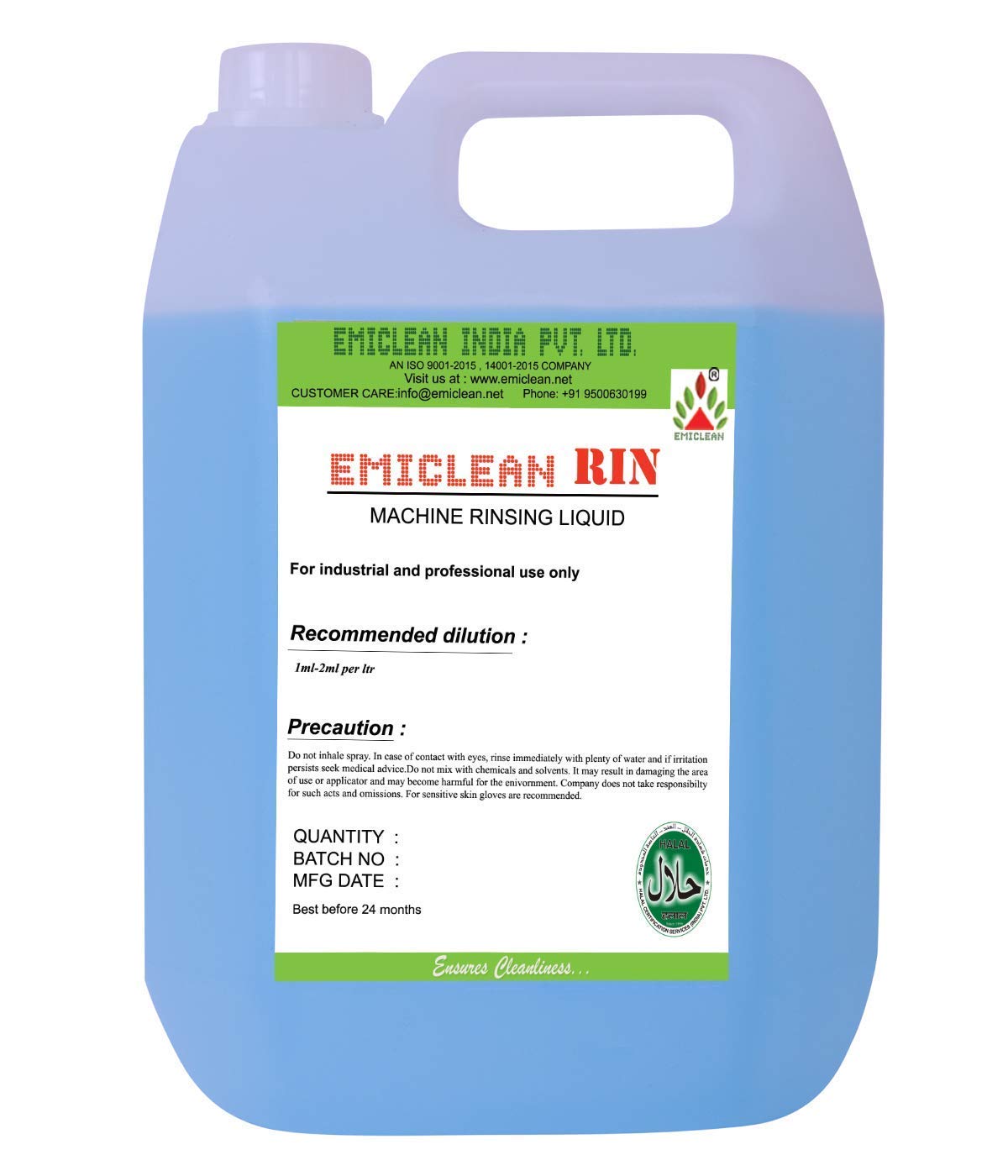 EMICLEAN RIN : Machine dishwash Rinse Aid 5ltrs