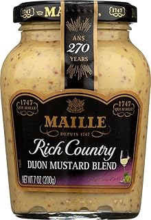 Maille Mustard, Rich Country Dijon, 7 Oz , (Pack of 6)