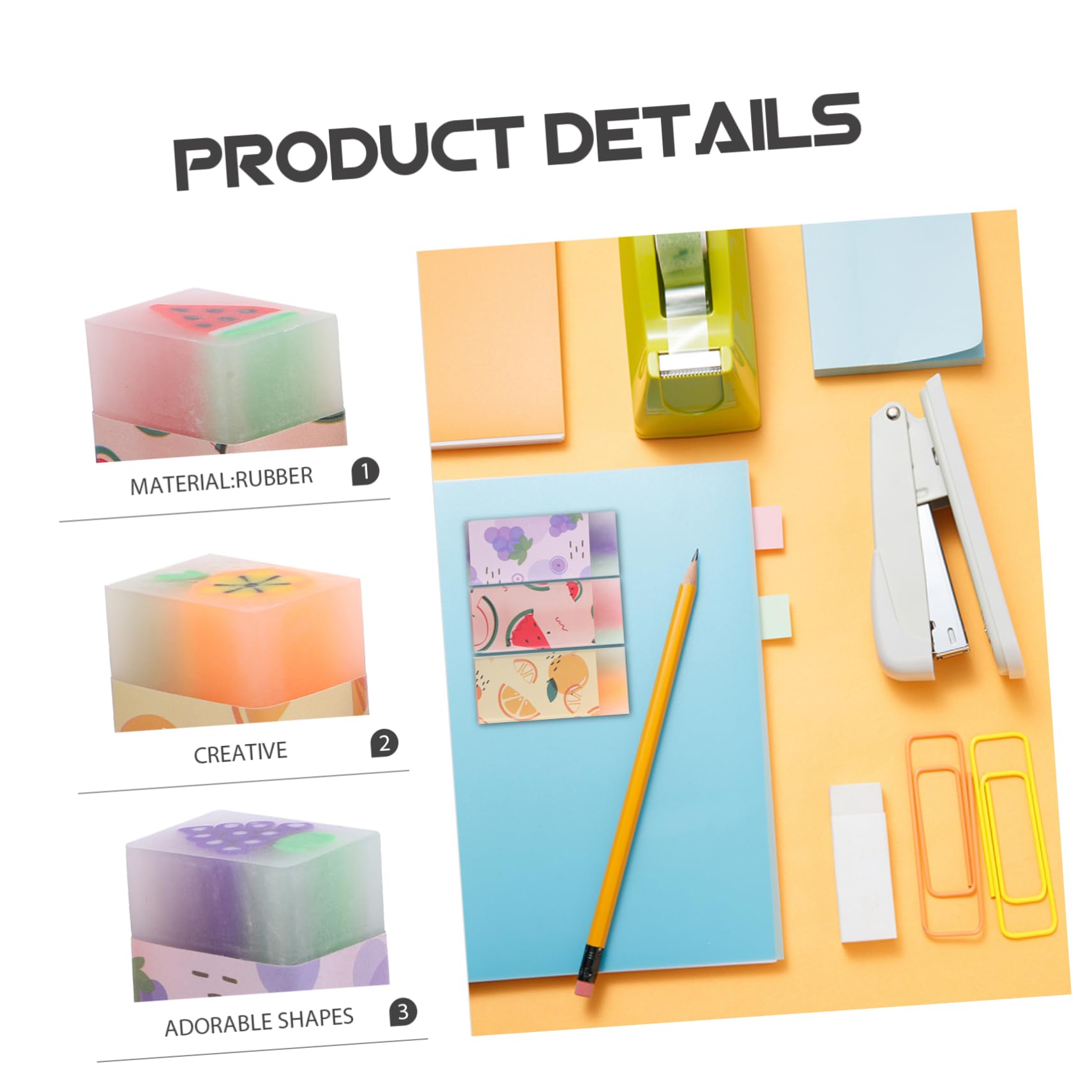 Gomme da Cancellare Frutta 36 Pezzi Gomma Profumata per Bambini | Mini Erasers, Fun School Supplies, Decorazioni Scuola, Forme Adorabili e Pratiche per Correzioni Rapide