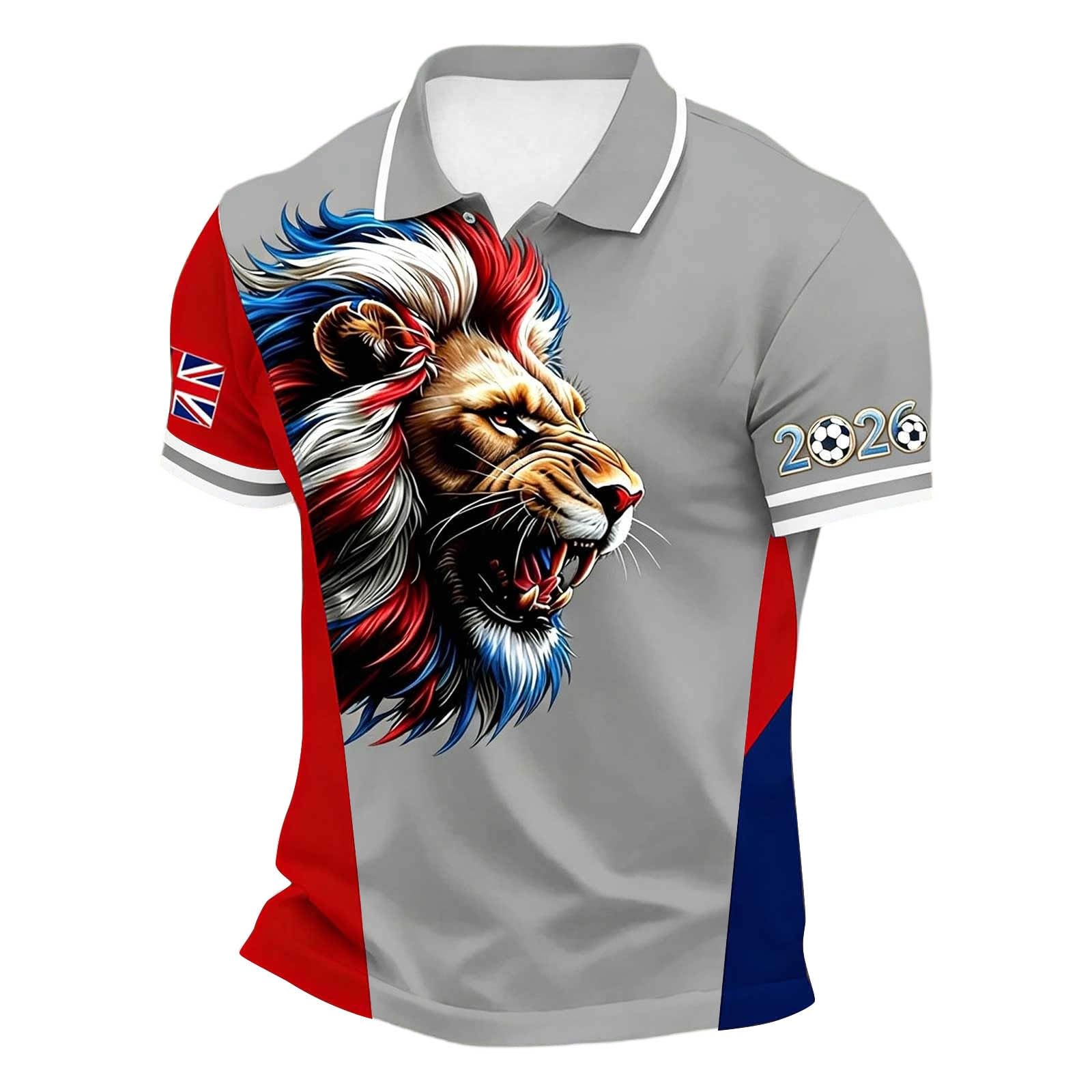 England St George's Cross Polo Shirt Classic Polo Shirt with Red England Flag Design Perfect for Football Fans Comfortable Fit for Everyday Wear and Matches