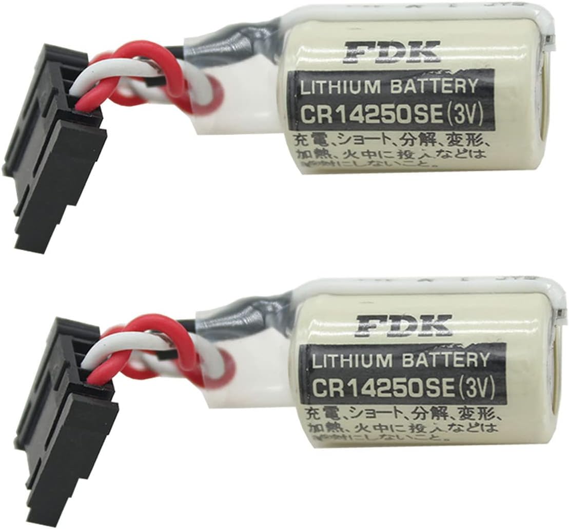 STEPMAX (2 Pack) FDK CR14250SE 3V Lithium Battery, 1000mAh 1/2AA PLC Battery for