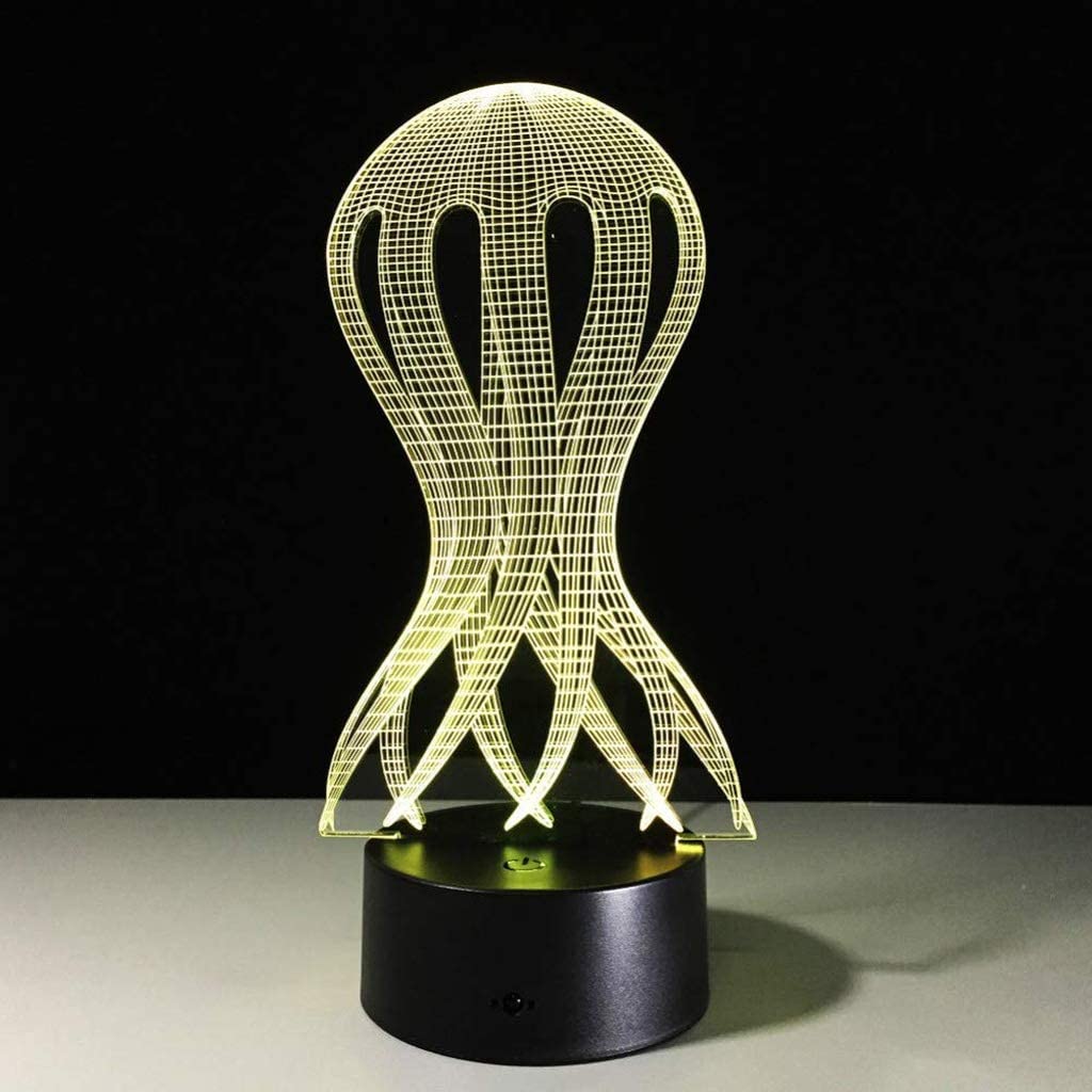 Octopus Medusa Lumière 3D USB LED Lumière de Nuit Créative Lumière de Nuit pour Dormir Lampe de Table Éclairage Décoratif