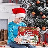 Christmas Advent Calendar 2025 - Countdown Calendar 24 Days with 8 Characters & 16 Creative Role Play Included, Kids Building Kit for Girls and Boys Ages 6 and Up, Surprise Gift for Kids