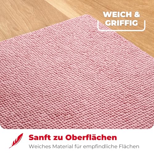 Vileda Actifibre Soft Universal, 2er Set MikrofasertüCher - streifenfreie ReinigungstüCher mit extrem hoher Saugkraft für Küchen & Bad - saugstarkes Mikrofasertuch ohne Chemie - Rosa & Grau