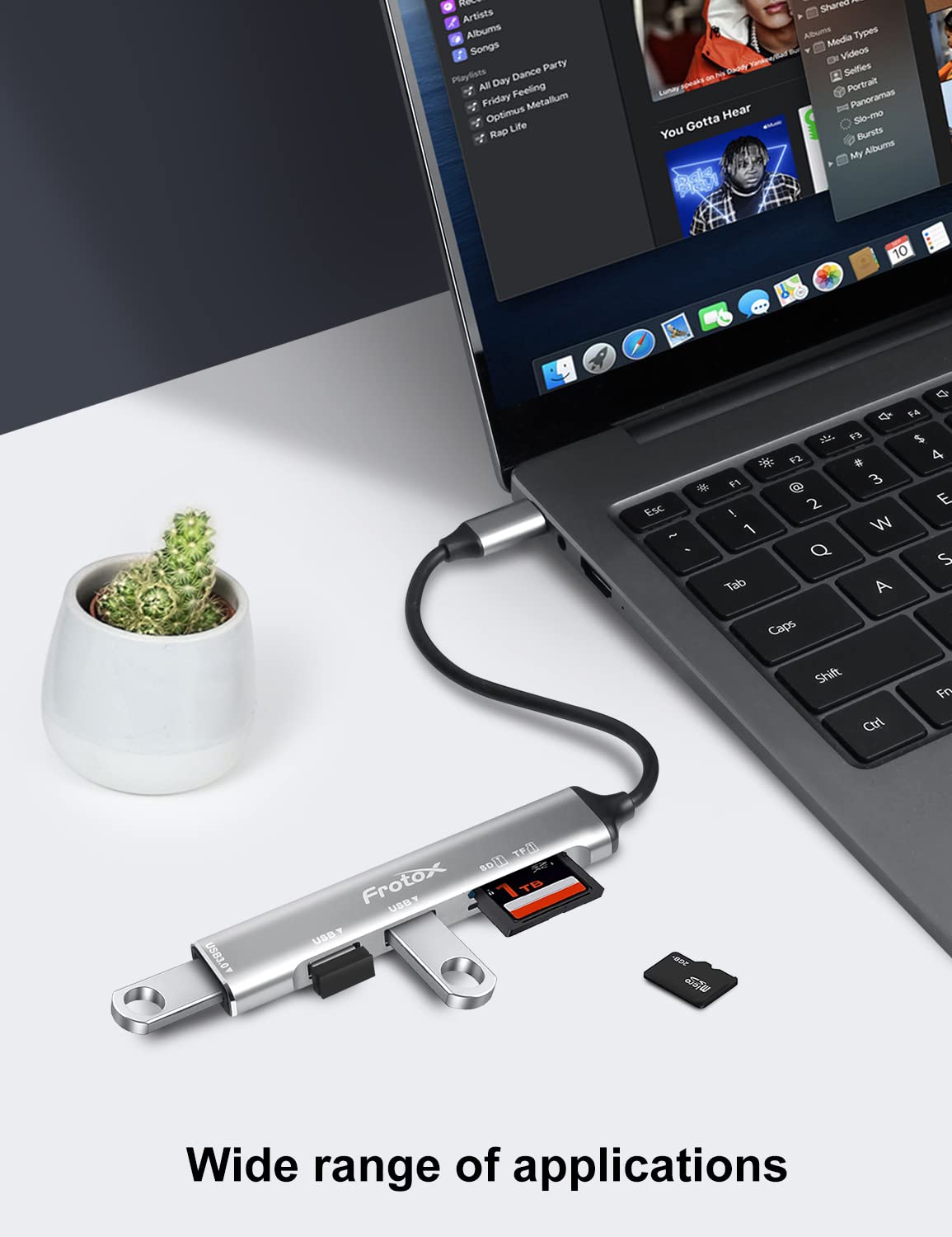 MOGOOD Hub USB, Adaptateur USB multiport, 5 en 1 USB avec 1 USB