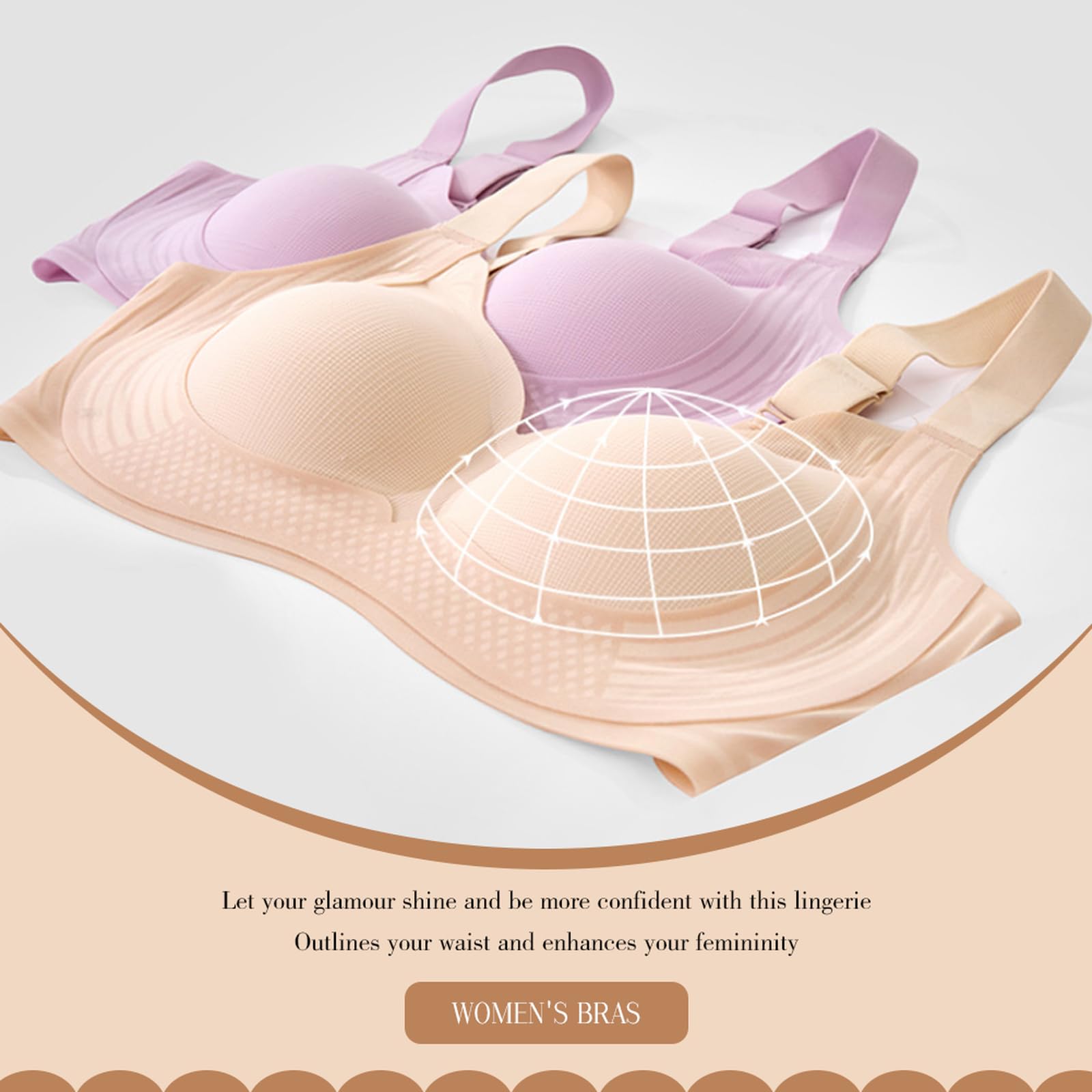 Sport BH große brüste starker Halt leichte Unterstützung Push up BH High Elastizität Und Ultrakomfortabler Soft Tshirt Schlaf Bra
