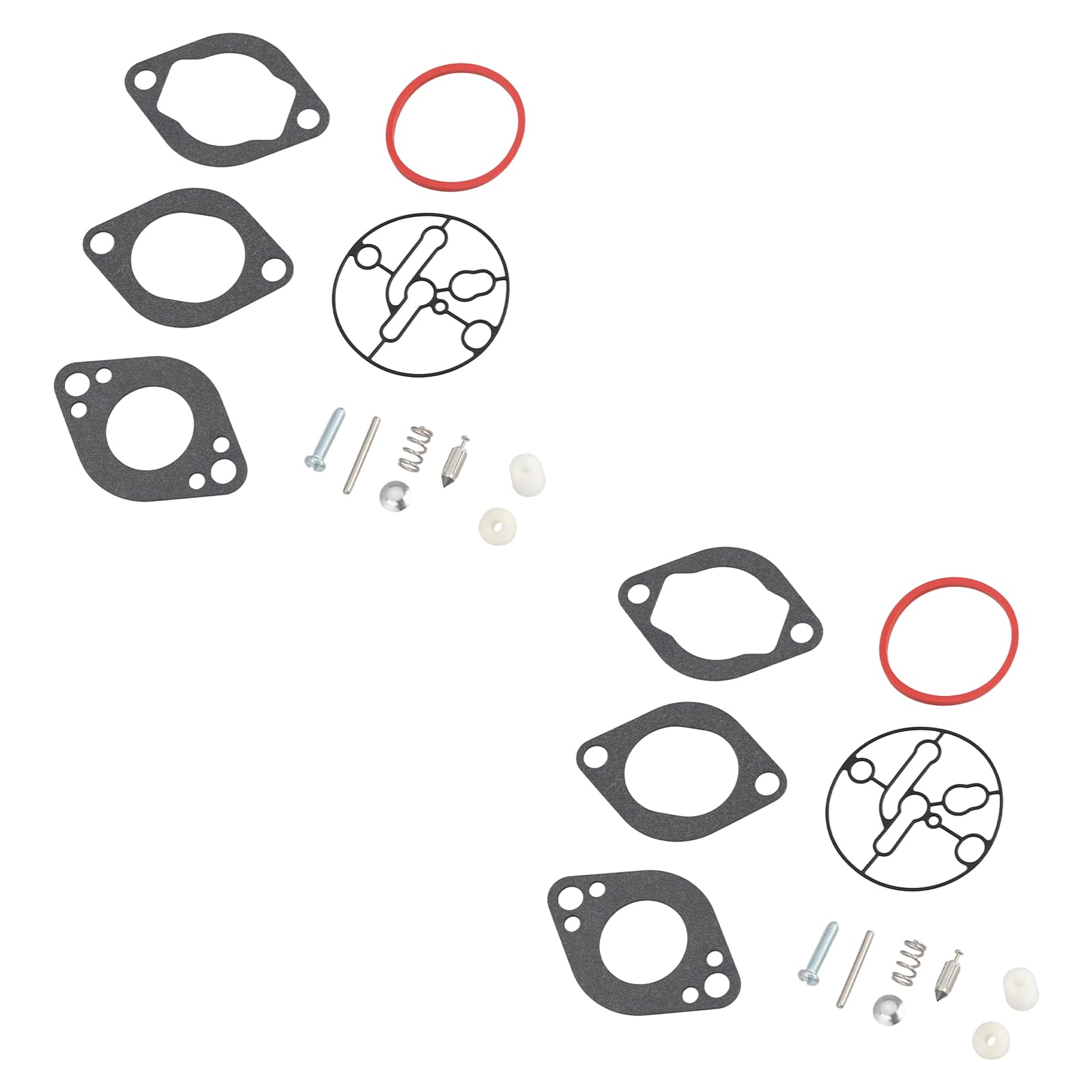 EMSea 2 Sets Lawn Mower Carburetor Assembly Motor Repair Kit 696146 696147 Compatible with Briggs & Stratton