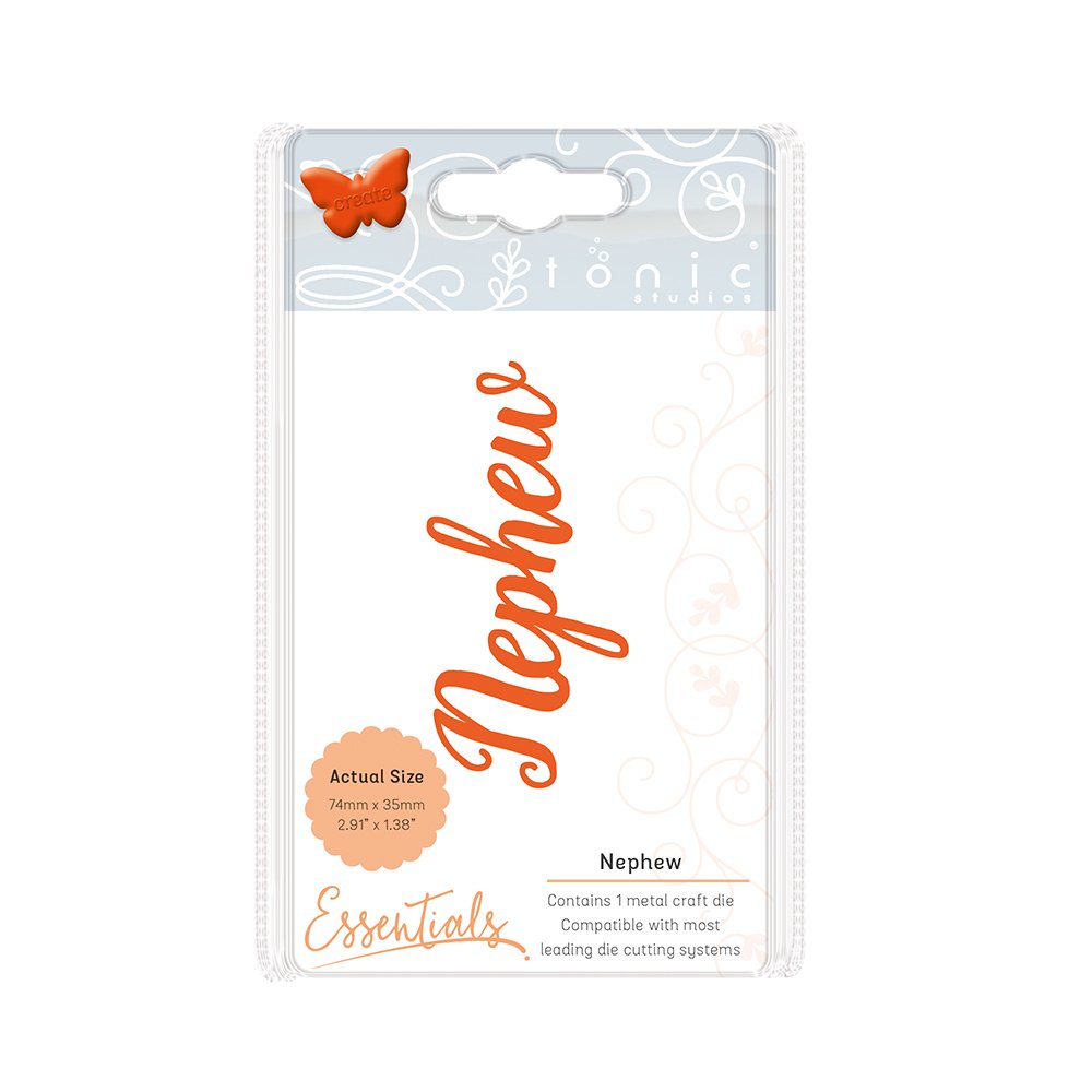 Tonic Studios Nephew Essentials Miniature Moments Sentiment Die, Multicolor