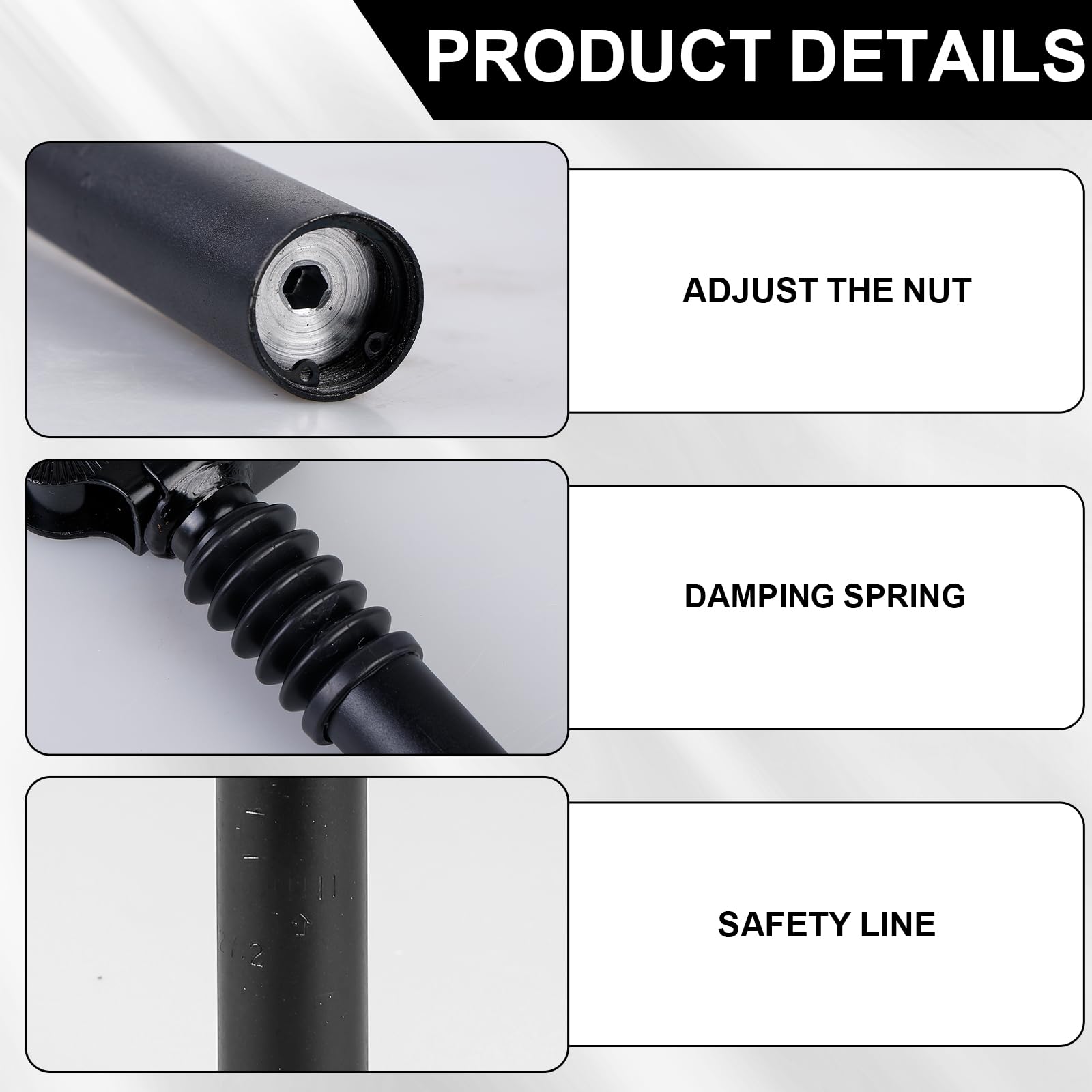 Spring Federsattelstütze, 27.2mm Sattelstütze Klappbar Federsattelstütze E-Bike-Sattelstützen, Fahrrad-Sattelstütze Gefedert aus Aluminiumlegierung für E-Bike-Faltrad, MTB, Downhill