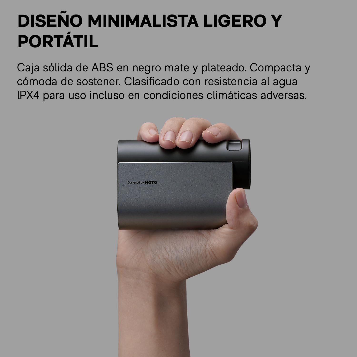 HOTO Telémetro de Golf, 1100Yardas/1000M, Medida 0.5s, Compensación de Ángulo y Bloqueo de Asta de Bandera, Medición Continua, Telémetro de Aumento 6X con Ventosa Magnética, Carga Tipo C, IPX4