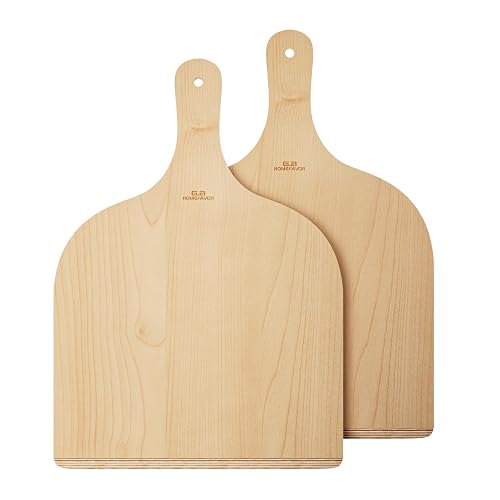 G.a HOMEFAVOR Wooden Pizza Peel 2 Pack 12 x 16 Inch