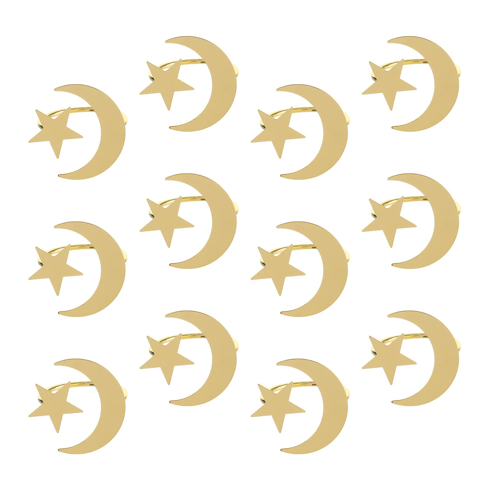 NVOQILIN Rustproof Alloy Sun Moons Pattern Napkin Holders for Dinner Festivals Tableware Rustproof Dinner Napkin Clip
