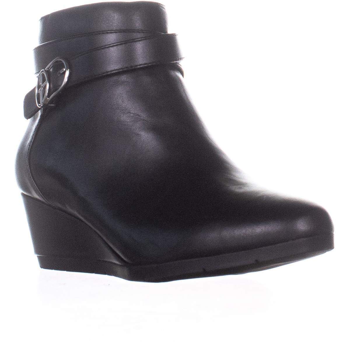 Giani Bernini Womens Cherub Faux Leather Ankle Booties Black 9.5 Medium (B,M), Black, 9.5